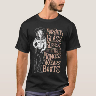 T-shirt Oublier Chaussures en verre Princesse Porte Bottes