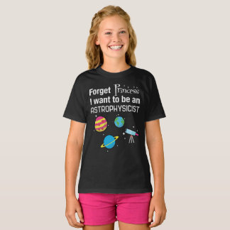 T-shirt Oubliez la princesse, astrophysicienne