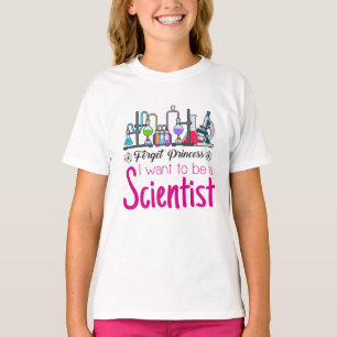 T-shirt Oubliez la princesse que je veux être scientifique