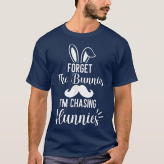 T-shirt Oubliez les lapins que je chasse les Hunnies drôle