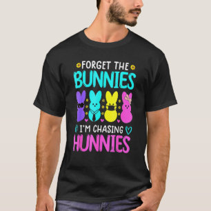 T-shirt Oubliez les lapins que je chasse les Hunnies Drôle