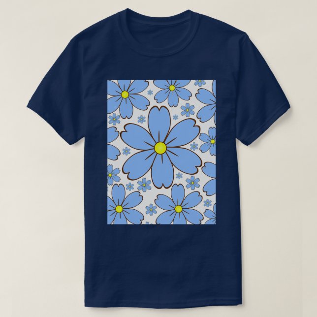 T-shirt Oubliez-moi jamais les fleurs (Design devant)