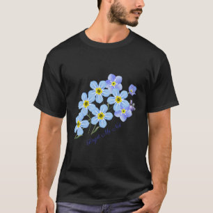 T-shirt Oubliez-Moi-Pas Fleur Botanique