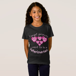 T-Shirt Oubliez Princesse Je Veux Être Vétérinaire