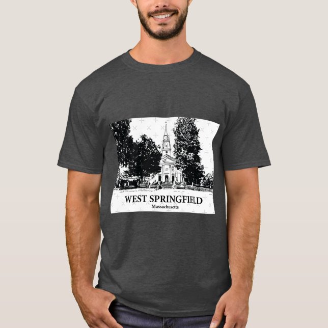 T-shirt Ouest Springfield Massachusetts (Devant)