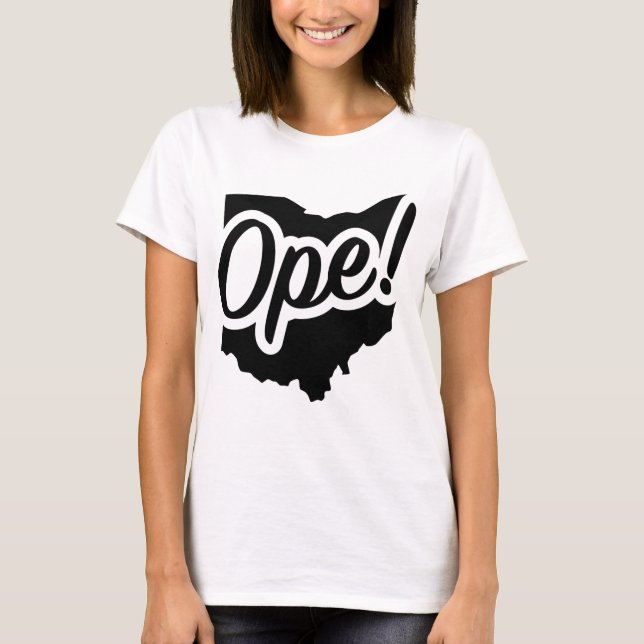 T-shirt Ouf ! Ohio Midwest Buckeyes Phrase de l'État (Devant)