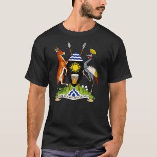 T-shirt Ouganda Armoiries Drapeau souvenir Kamp