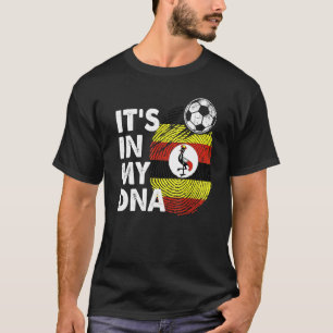 T-shirt Ouganda Dans Mon Adn Ouganda L'Équipe Drapeau Ouga