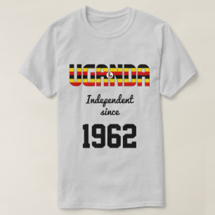 T-shirt Ouganda Fête de l'indépendance du drapeau