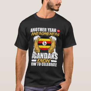 T-shirt Ouganda L'Ouganda Racines L'héritage ougandais Fiè