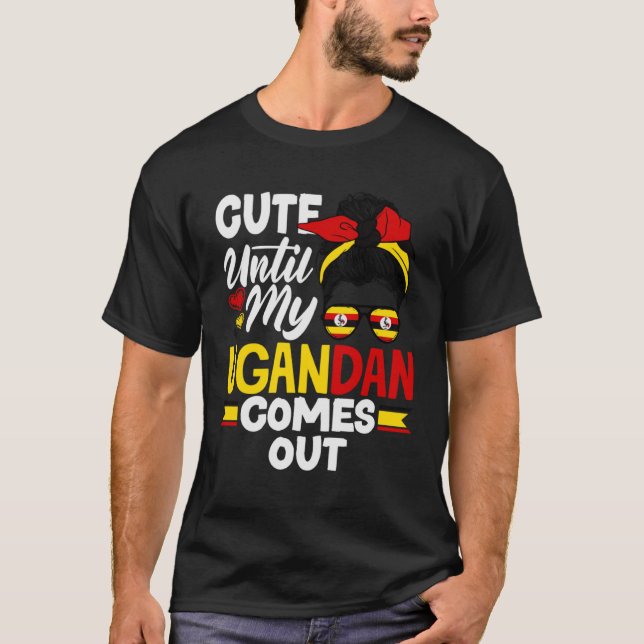 T-shirt Ouganda Ougandais Ouganda Drapeau Ougandais mignon (Devant)