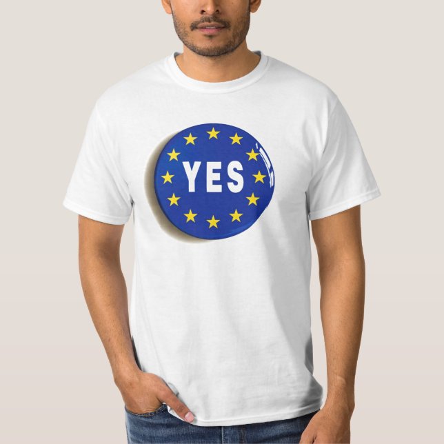 T-shirt Oui à l'UE - séjour dans l'Union européenne (Devant)