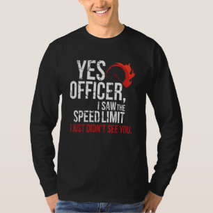 T-shirt Oui, agent, passionnés de voitures rapides et méca