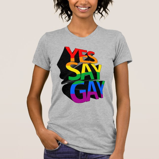 T-Shirt Oui aux gays (Devant)