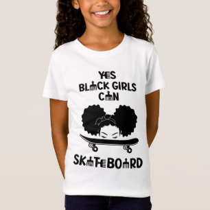 T-Shirt Oui Black Girls Can Skateboard