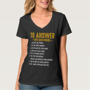 T-shirt Oui Ce Sont Des Jumeaux Questions Amusantes Parent