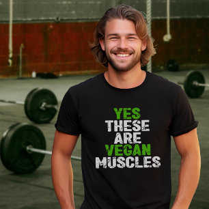 T-shirt Oui Ce Sont Des Muscles Végétaux Entraînement Vert