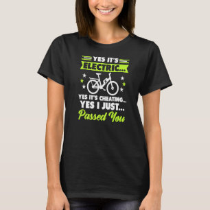 T-shirt Oui C'Est Électrique E Vélo Ebike Vélo Électrique