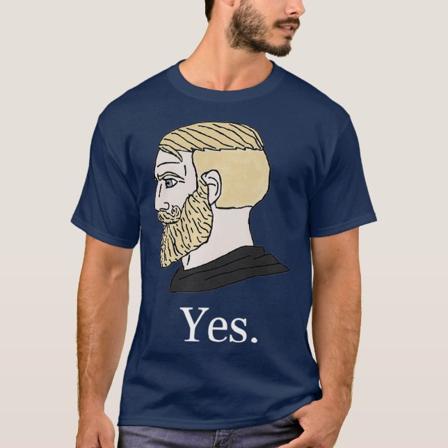 T-shirt Oui Chad Meme cadeau Premium (Devant)