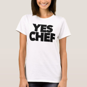 T-shirt Oui chef drôle pour votre personnel de direction d