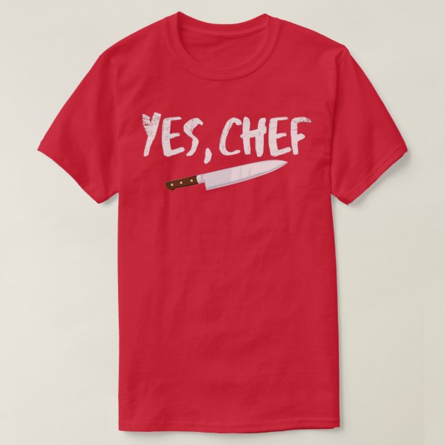 T-shirt Oui Chef Perfect Cadeau (Design devant)