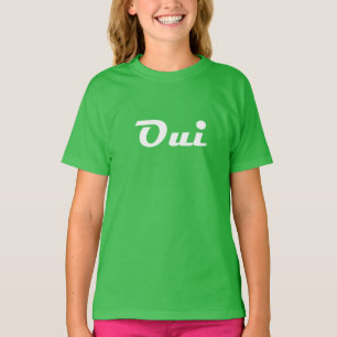 T-shirt Oui Chemise, Green Oui Tshirt, Gold Oui Tee, Paris