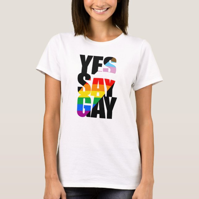 T-shirt Oui dis gai (Devant)