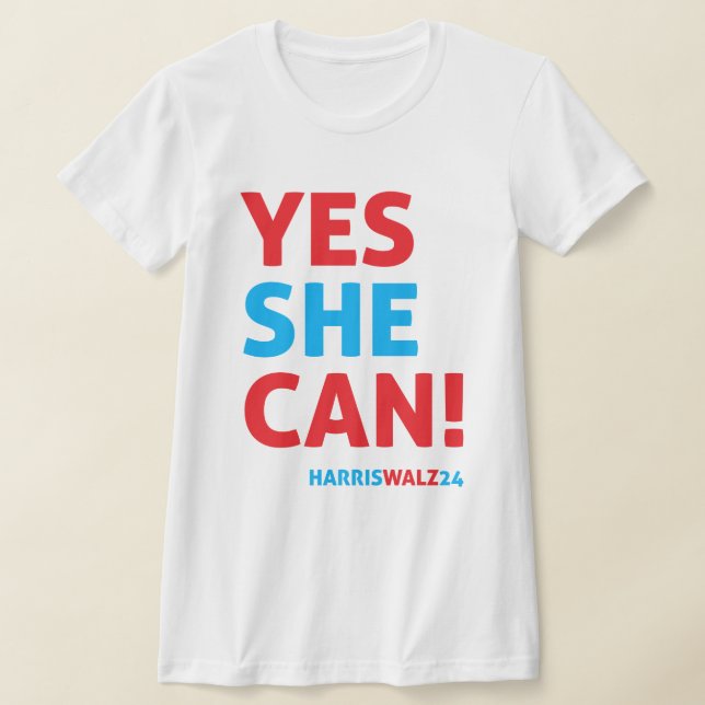 T-shirt Oui, elle peut Harris Walz (Poser)