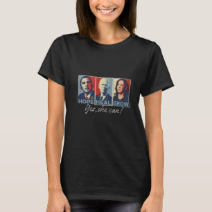 T-shirt Oui elle peut Kamala Hope Heal Grow Harris Walz sh