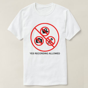 T-shirt Oui enregistrement permis