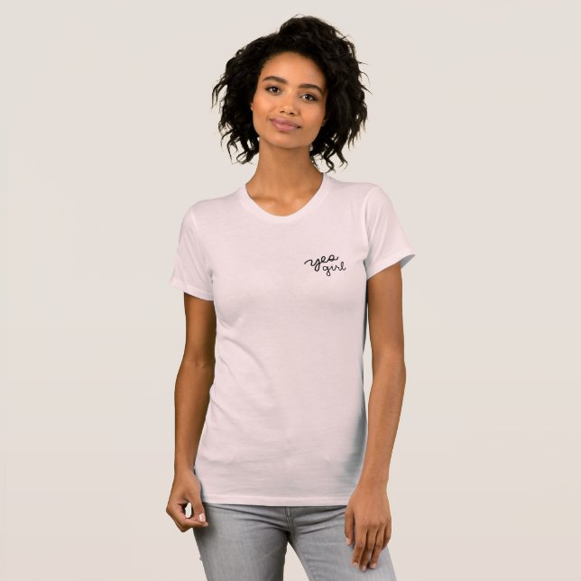 T-shirt Oui fille (Devant entier)