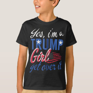 T-shirt Oui I#39 ; m Une fille de Trump va l'aider Fan Usa