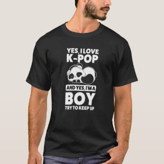 T-shirt Oui I love k pop K pop merch k pop