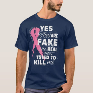 T-shirt Oui, ils sont faux les vrais qui ont essayé de me 