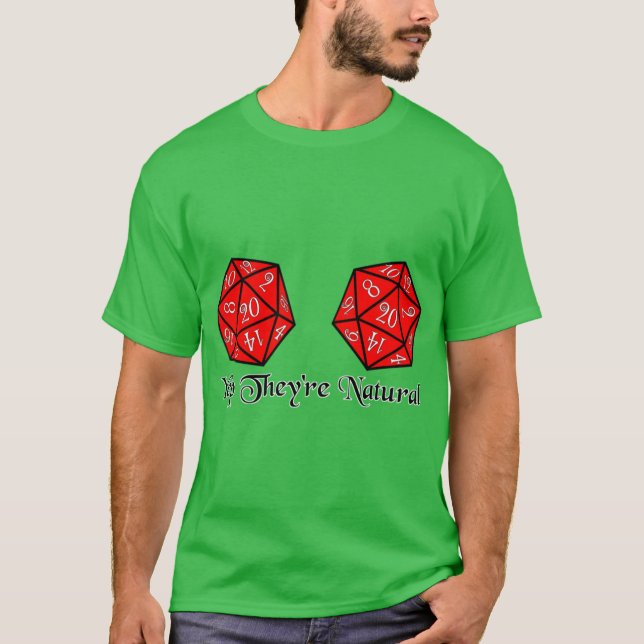 T-shirt Oui, ils sont naturels 2 (Devant)