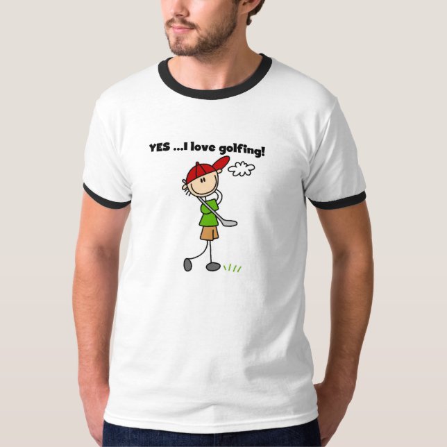 T-shirt OUI J'adore le golf (Devant)