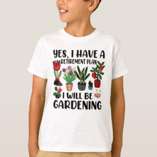 T-shirt Oui J'Ai Un Jardinage De Régime De Retraite