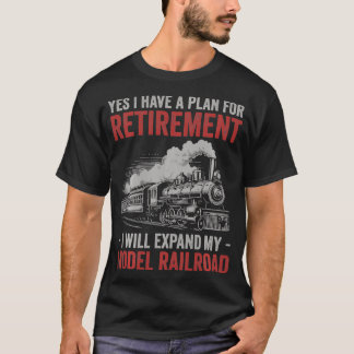 T-shirt Oui J'Ai Un Régime De Retraite Modèle Train Ferrov