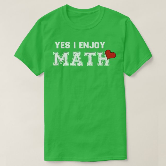 T-shirt Oui, j'aime les maths2 (Design devant)