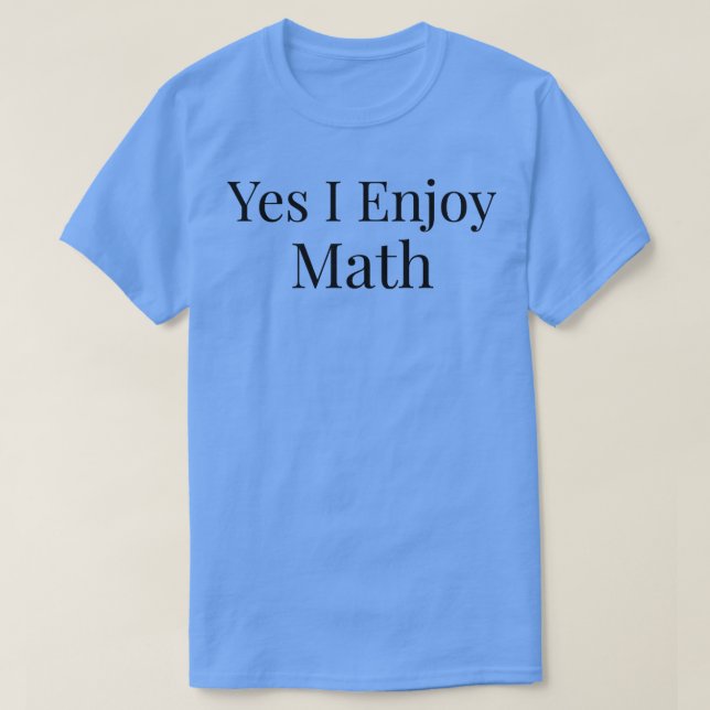 T-shirt Oui, j'aime les maths 1 (Design devant)