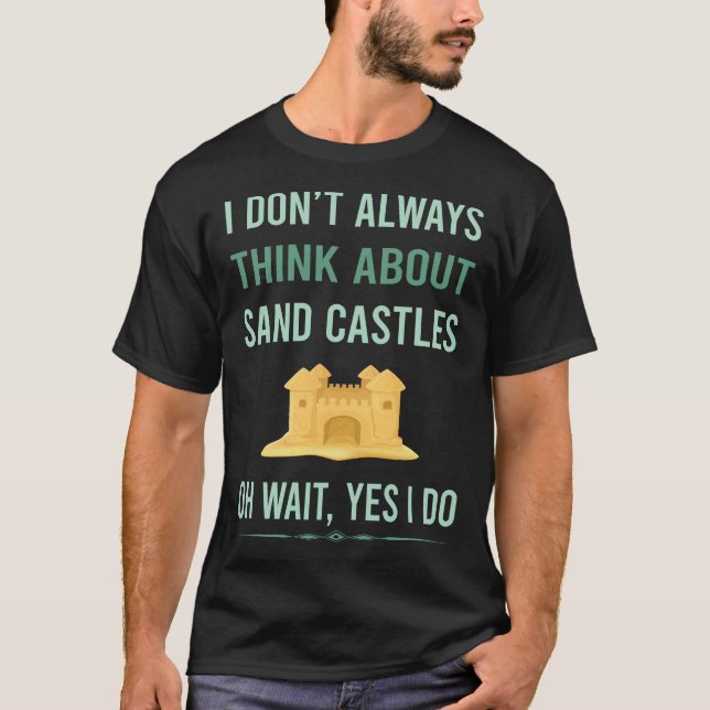 T-shirt Oui Je Fais Château De Sable (Devant)