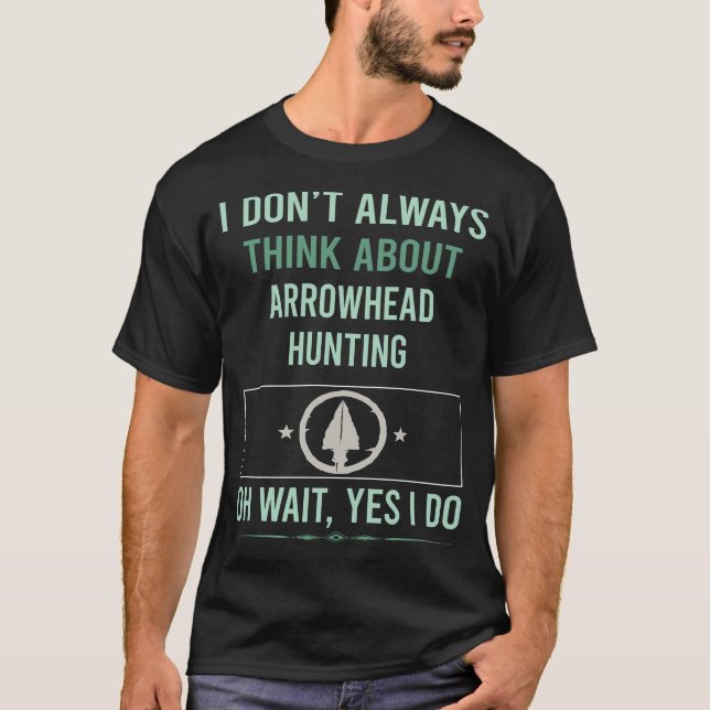 T-shirt Oui Je fais de la chasse aux pointes de flèche (Devant)