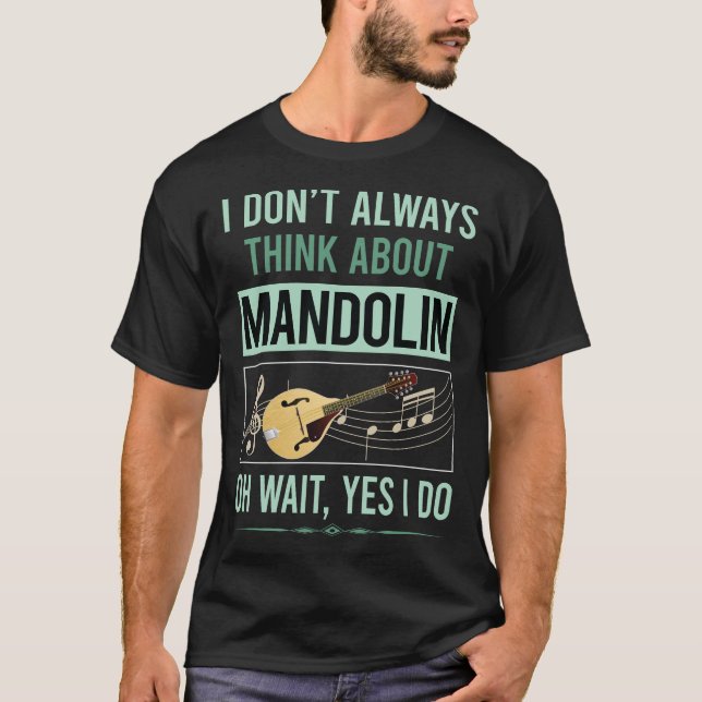 T-shirt Oui, je fais du mandoline (Devant)