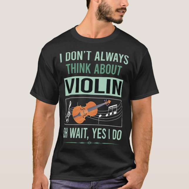 T-shirt Oui, je fais du violon (Devant)