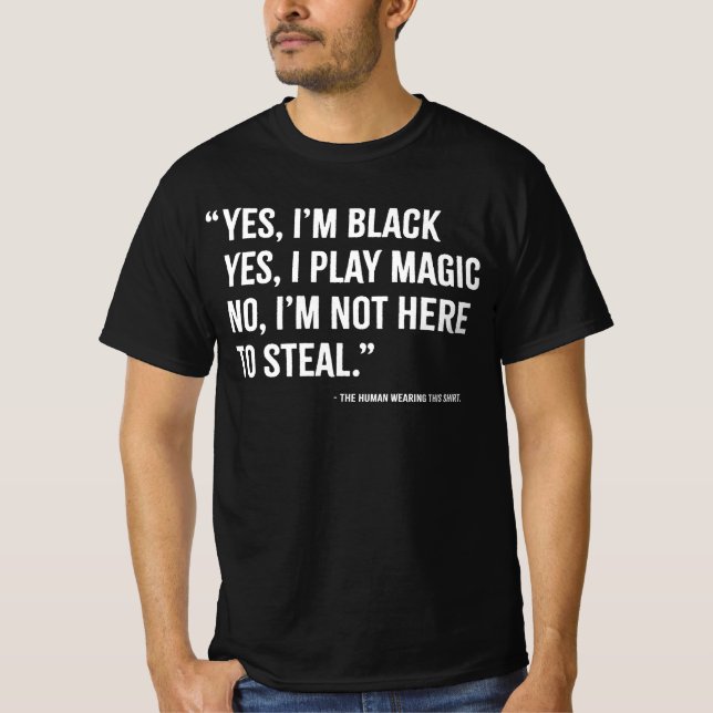T-shirt Oui, je joue à Magic. (Devant)