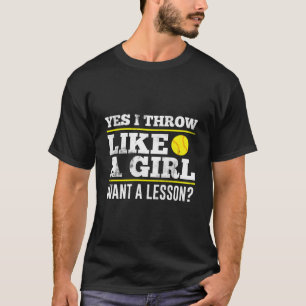 T-shirt Oui, je lance comme je veux une leçon