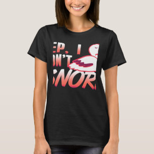 T-shirt Oui je ne ronfle pas Présents de conception de pél