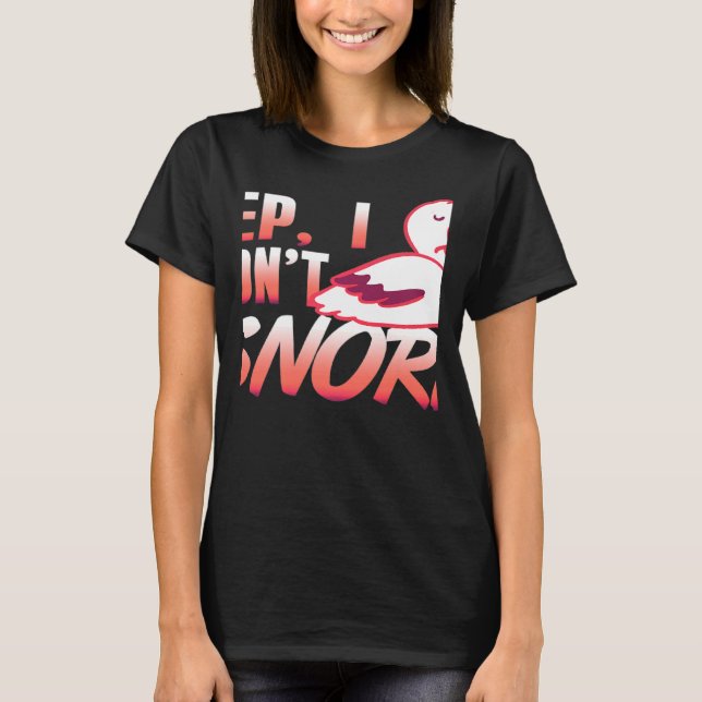 T-shirt Oui je ne ronfle pas Présents de conception de pél (Devant)