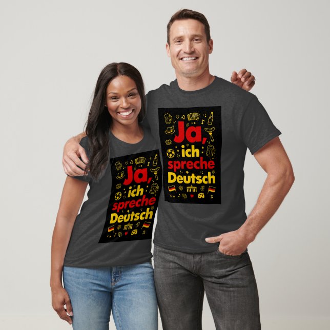 T-shirt Oui, je parle allemand (Unisexe)