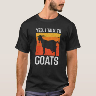 T-shirt Oui Je Parle Aux Chèvres Agricoles Locales